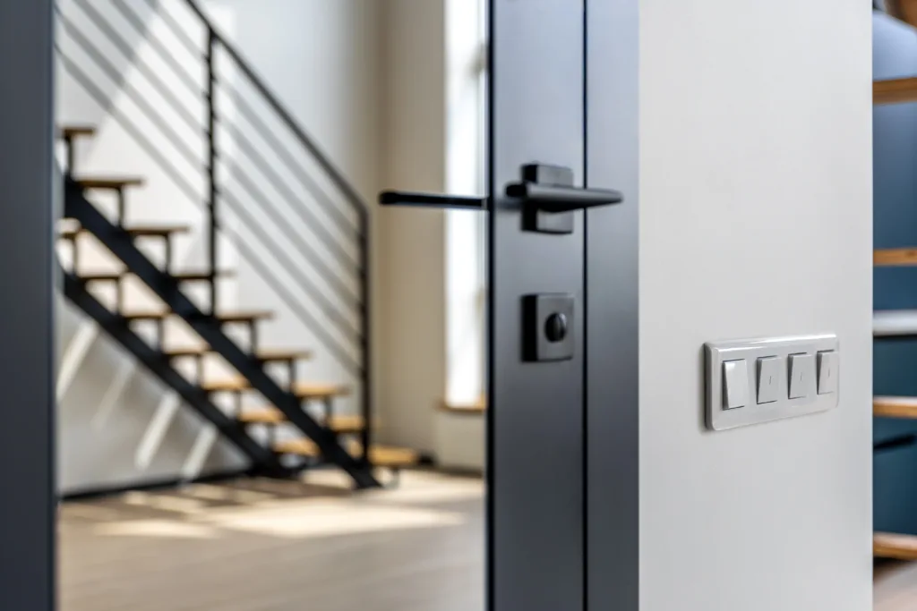 Vision Guard security door installed in a modern home